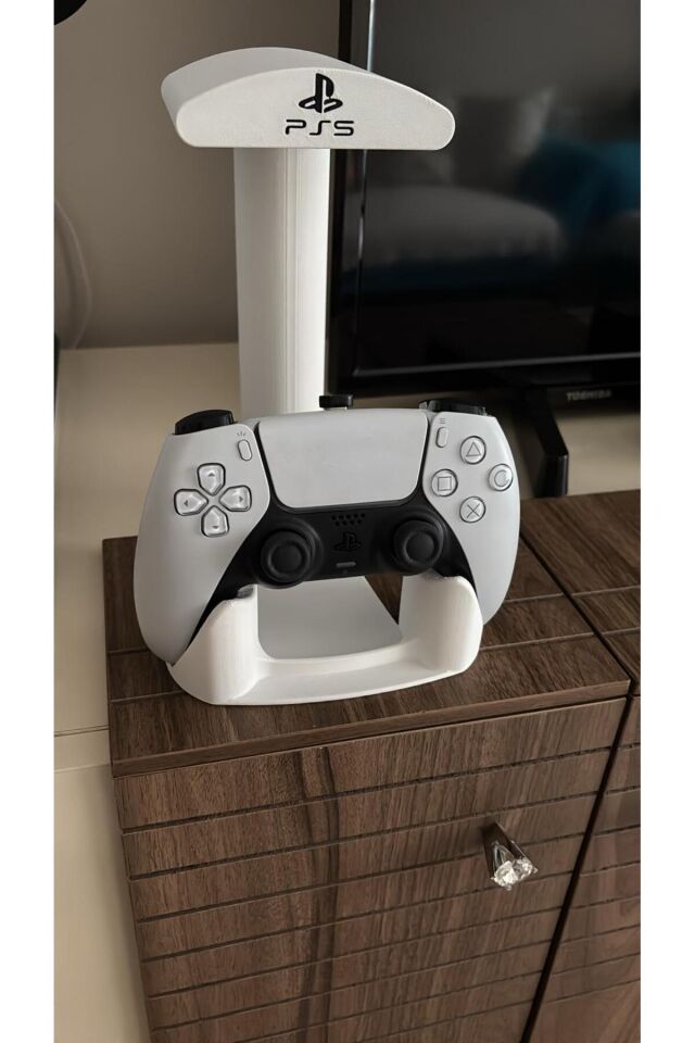 Kulaklık Standı Gaming Masaüstü Tutucu ve Oyun Kolu Pratik Kullanım Yer Tasarrufu Sağlayan