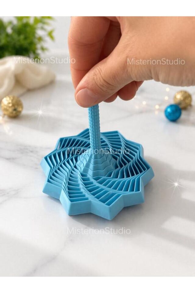 Eğitici Oyuncak Organizer Düzenleyici Stres Çarklı Fidget Oyuncak, İllüzyonlu Oyuncağı - Rahatlatıcı Pratik Kullanım Yer Tasarrufu Sağlayan