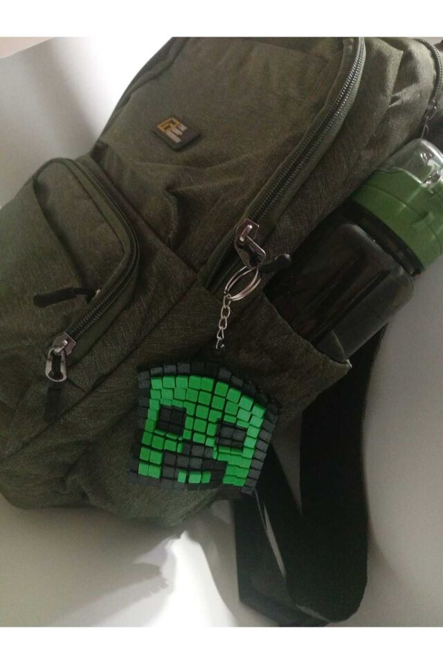 Dekoratif Obje ve Biblo Organizer Düzenleyici Minecraft Stil Anahtarlık Figürlü Çanta veya Anahtar Aksesuarı Pratik Kullanım Yer Tasarrufu Sağlayan